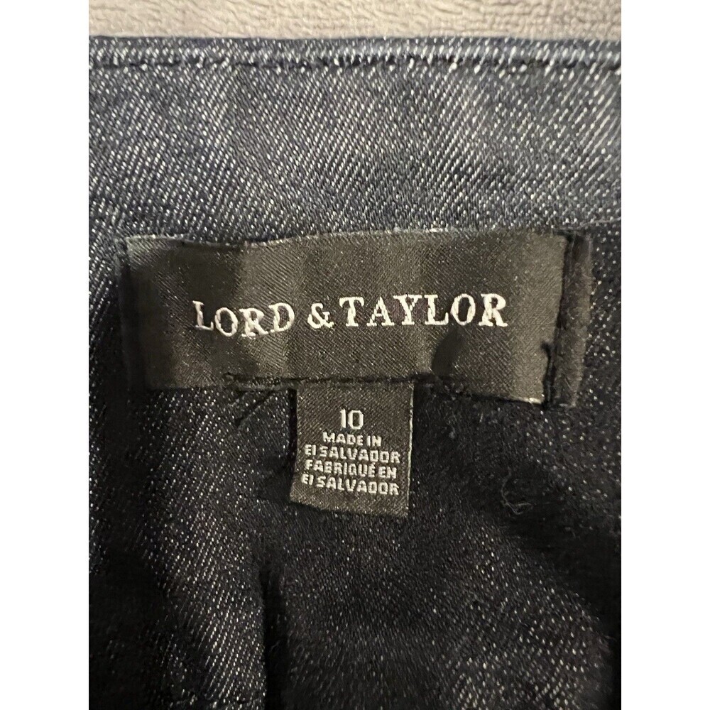Lord & Taylor black pull on Stretch jeans size 10 - Picture 5 of 6